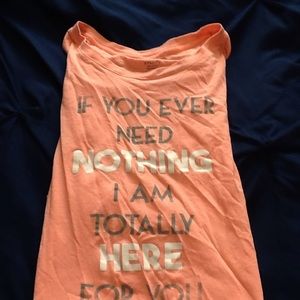 Short sleeve shirt tee pink white gray